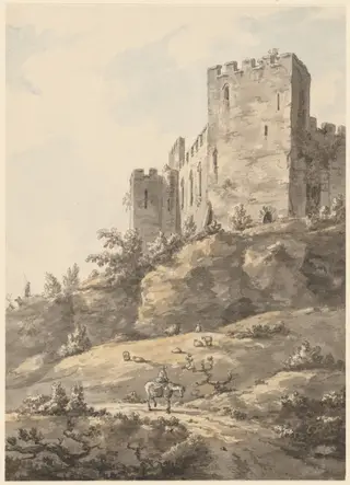 Ludlow Castle, Shropshire, by William Marlow, watercolor, 1774