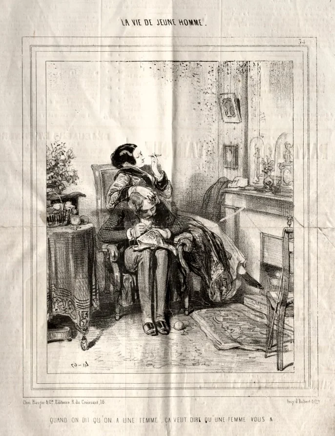 La Vie de Jeune Homme, detail