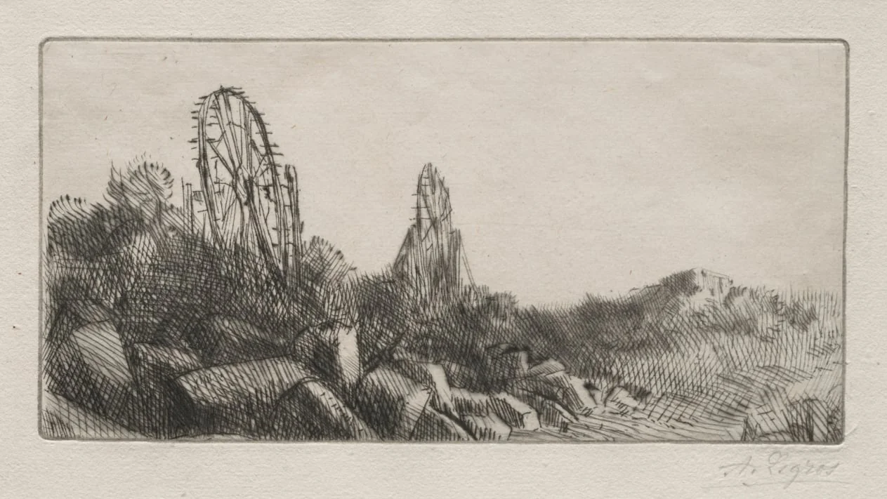The Old Stone Quarries of Montrouge, detail