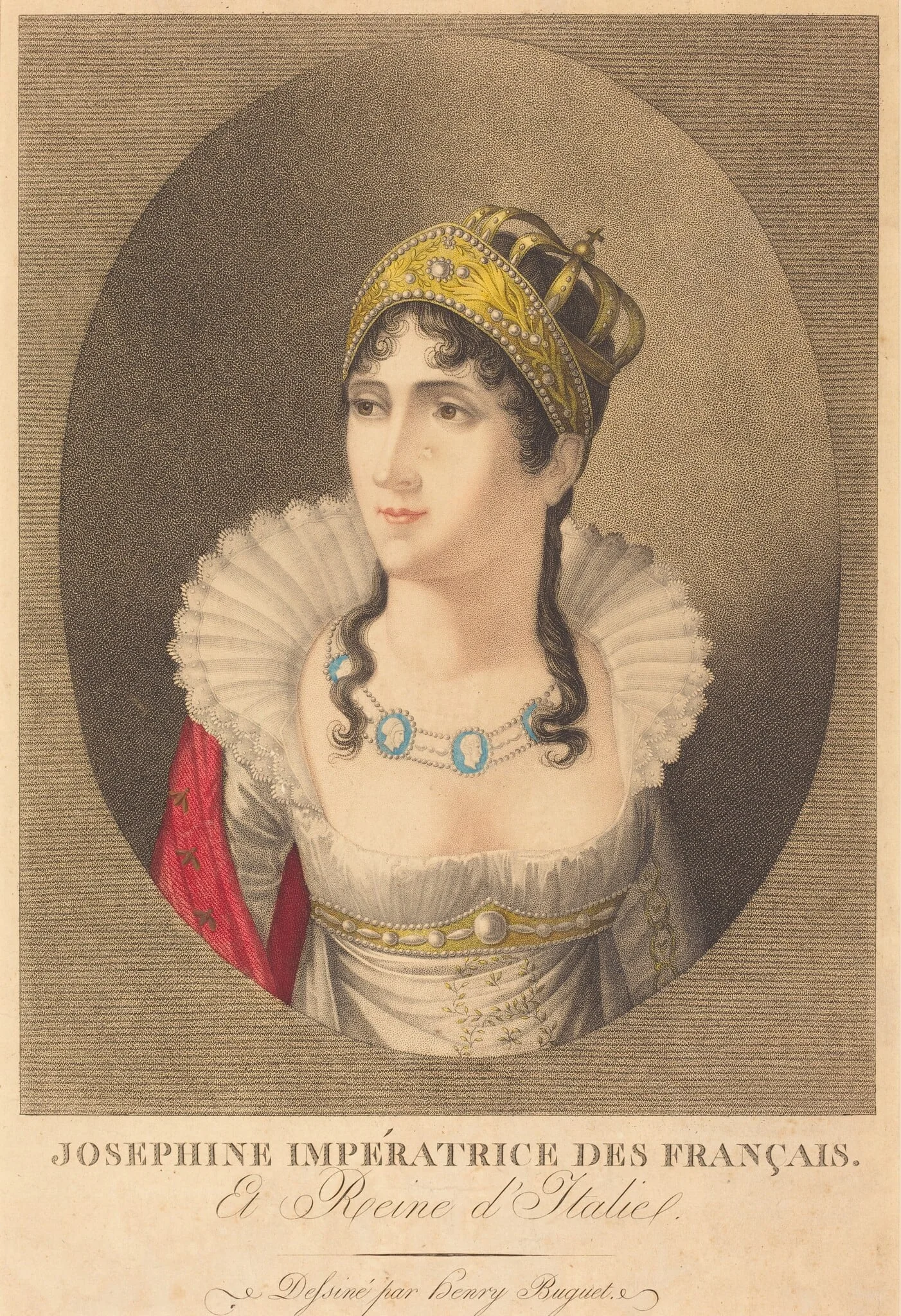 Josephine Impératrice des Français et Reine d'Italie (Josephine, Empress of the French and Queen of Italy), detail