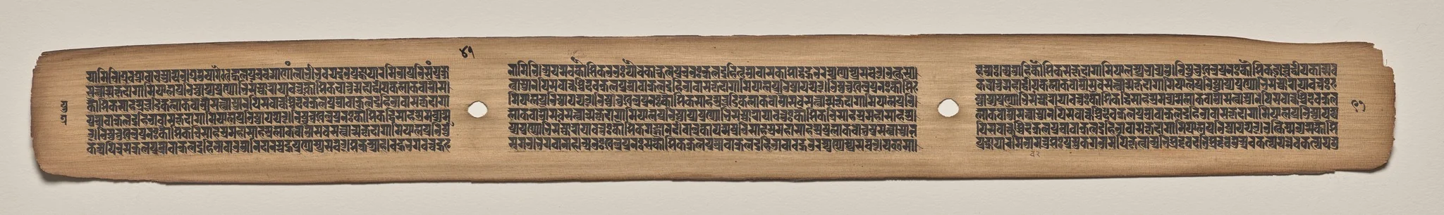 Text, Folio 41 (verso), from a Manuscript of the Perfection of Wisdom in Eight Thousand Lines (Ashtasahasrika Prajnaparamita-sutra), detail