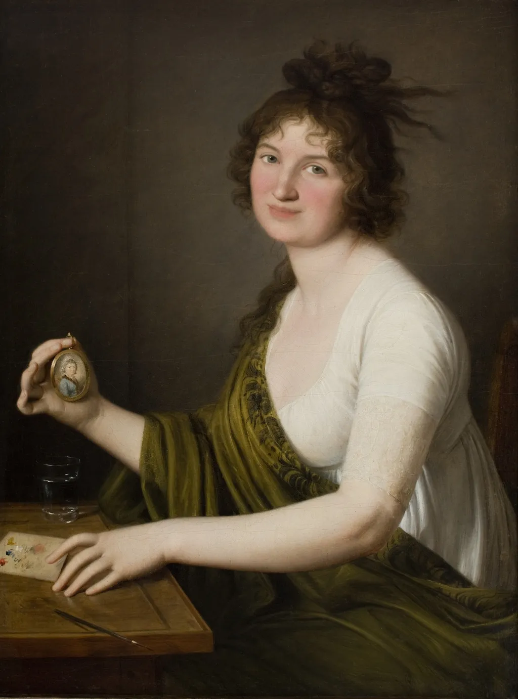 Portrait of Waleria Tarnowska née Stroynowska (1782–1849), Wife of Jan Feliks Tarnowski from 1800, by Domenico Del Frate, oil, 1805