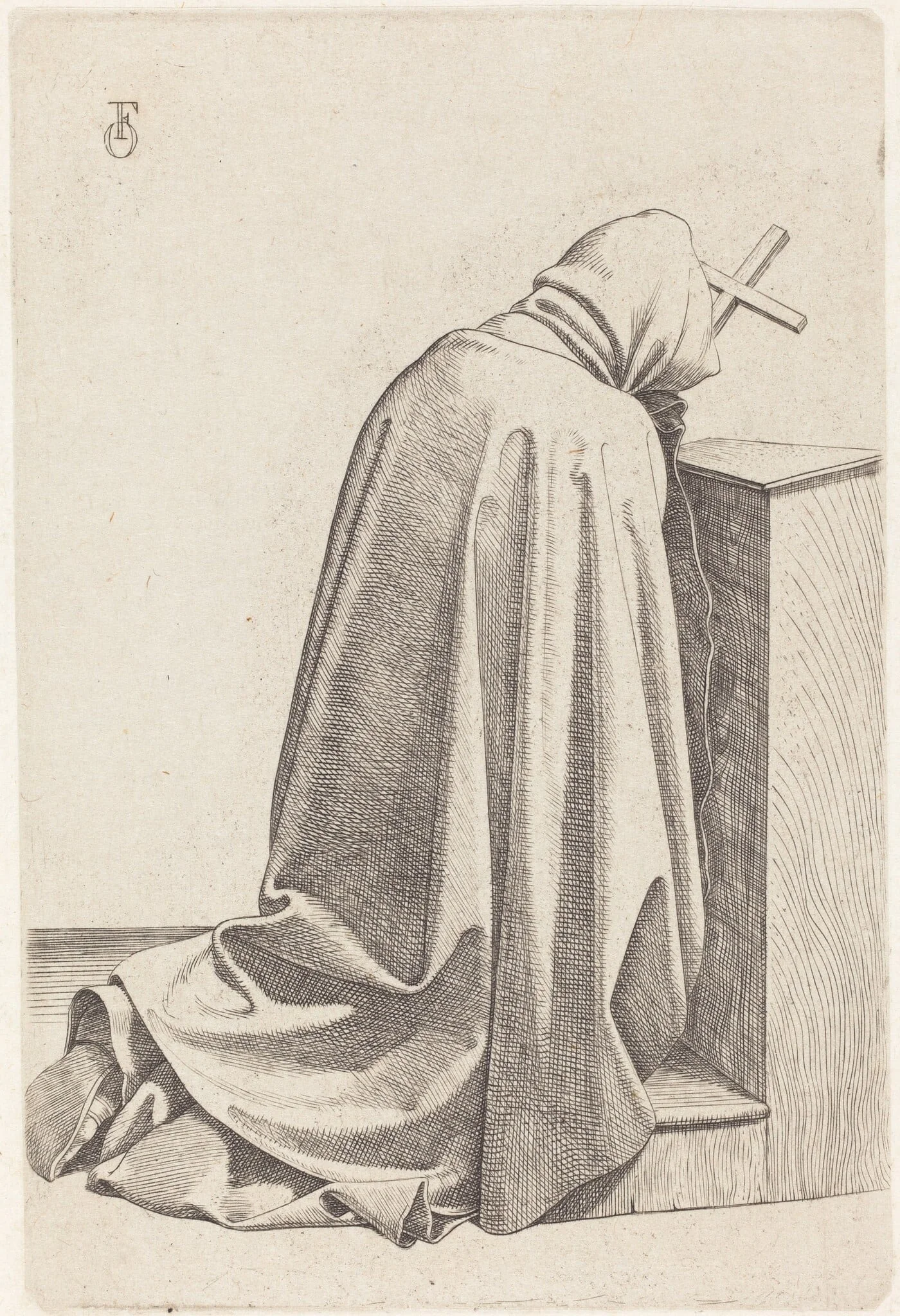 Praying Monk, detail