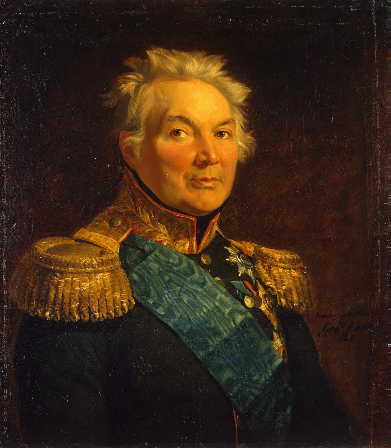 Portrait of Fabian W. von der Osten-Sacken (1752-1837), detail