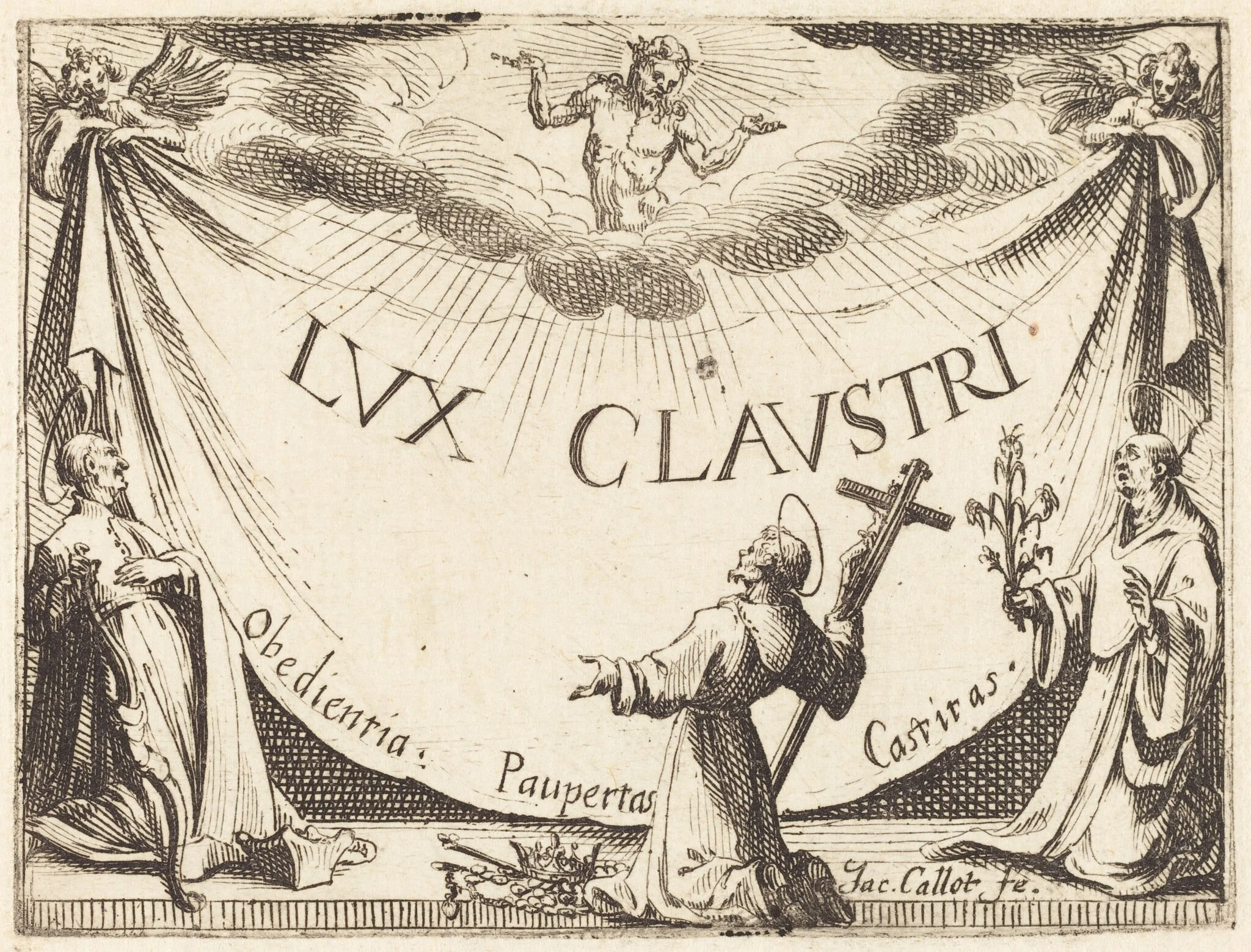Frontispiece for "The Light of the Cloister", detail