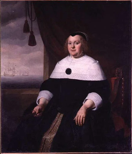 Portrait of Maria Smit, wife of Gideon de Wildt, detail