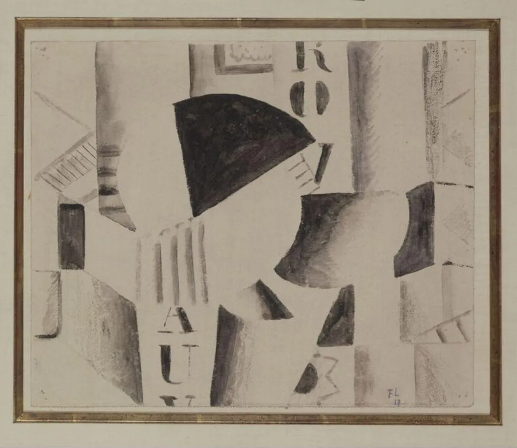 Etude pour le Remorqueur, by Fernand Léger, watercolor, 1917