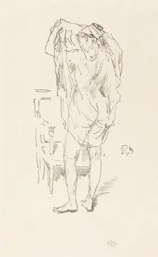 Study, by James McNeill Whistler, ink, 1894