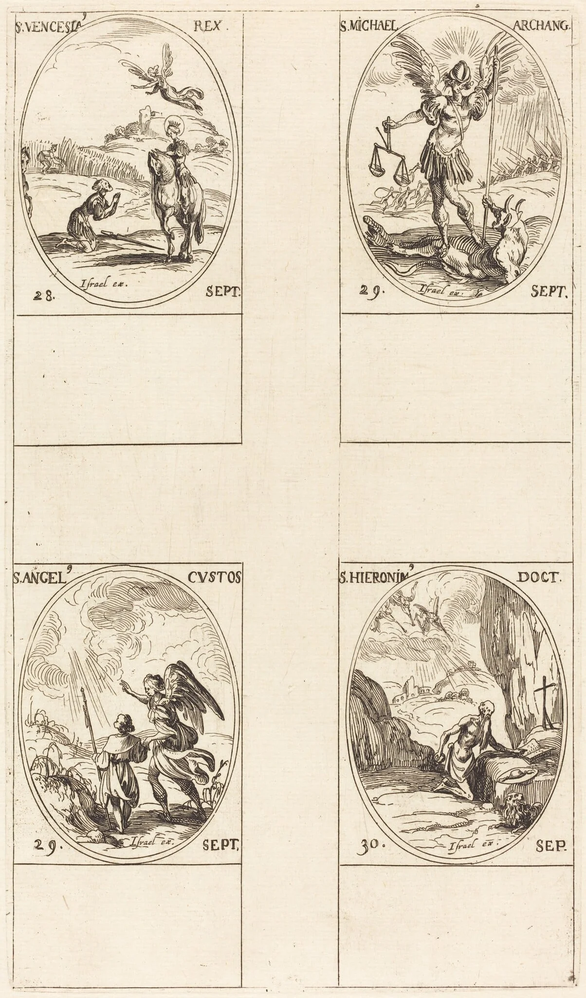 St. Wenceslas; St. Michael, Archangel; The Guardian Angel; St. Jerome, detail