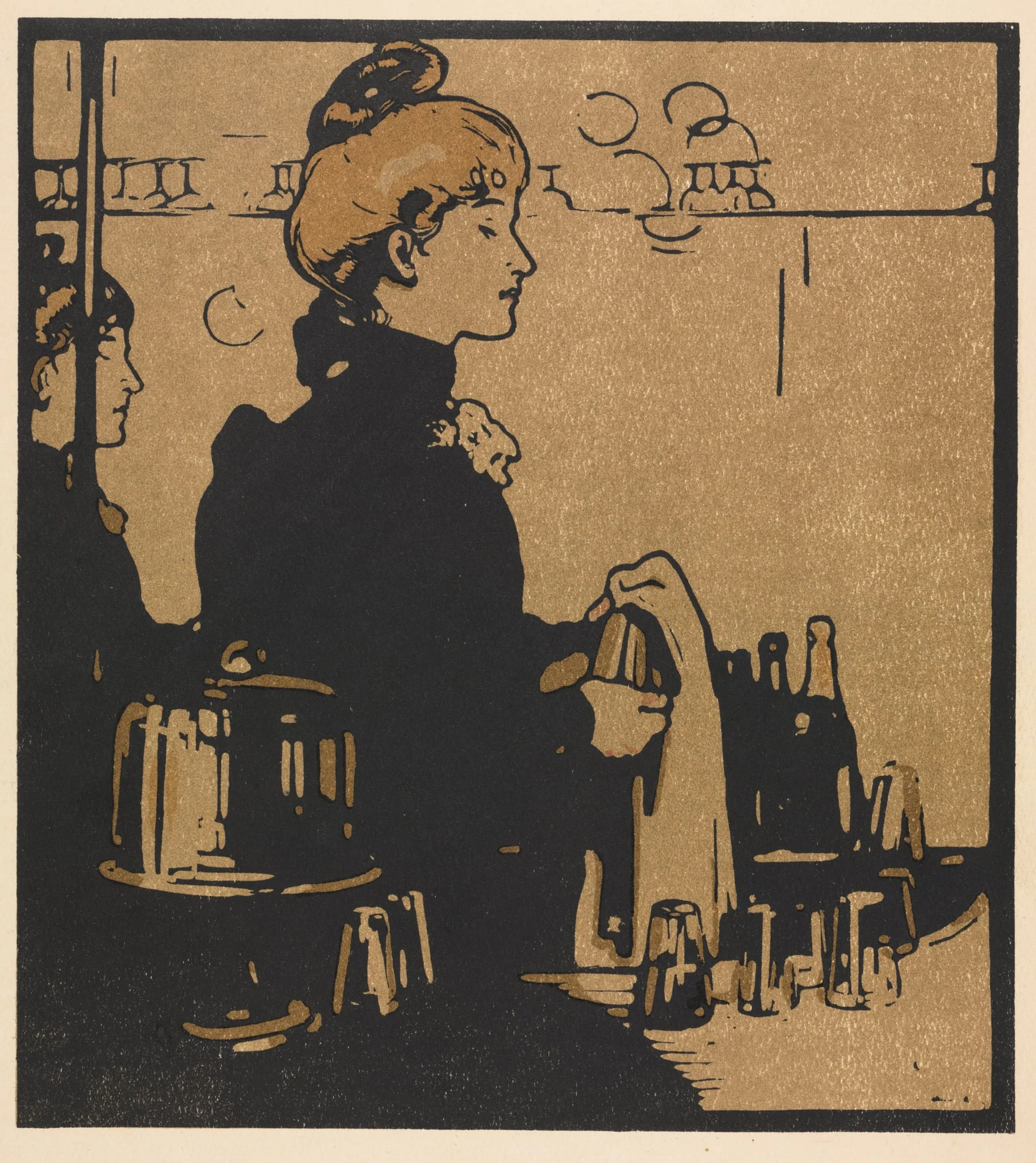 London Types: Barmaid, detail