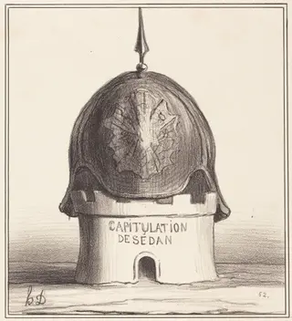 Le couronnement de son édifice, by Honoré Daumier, ink, 1870