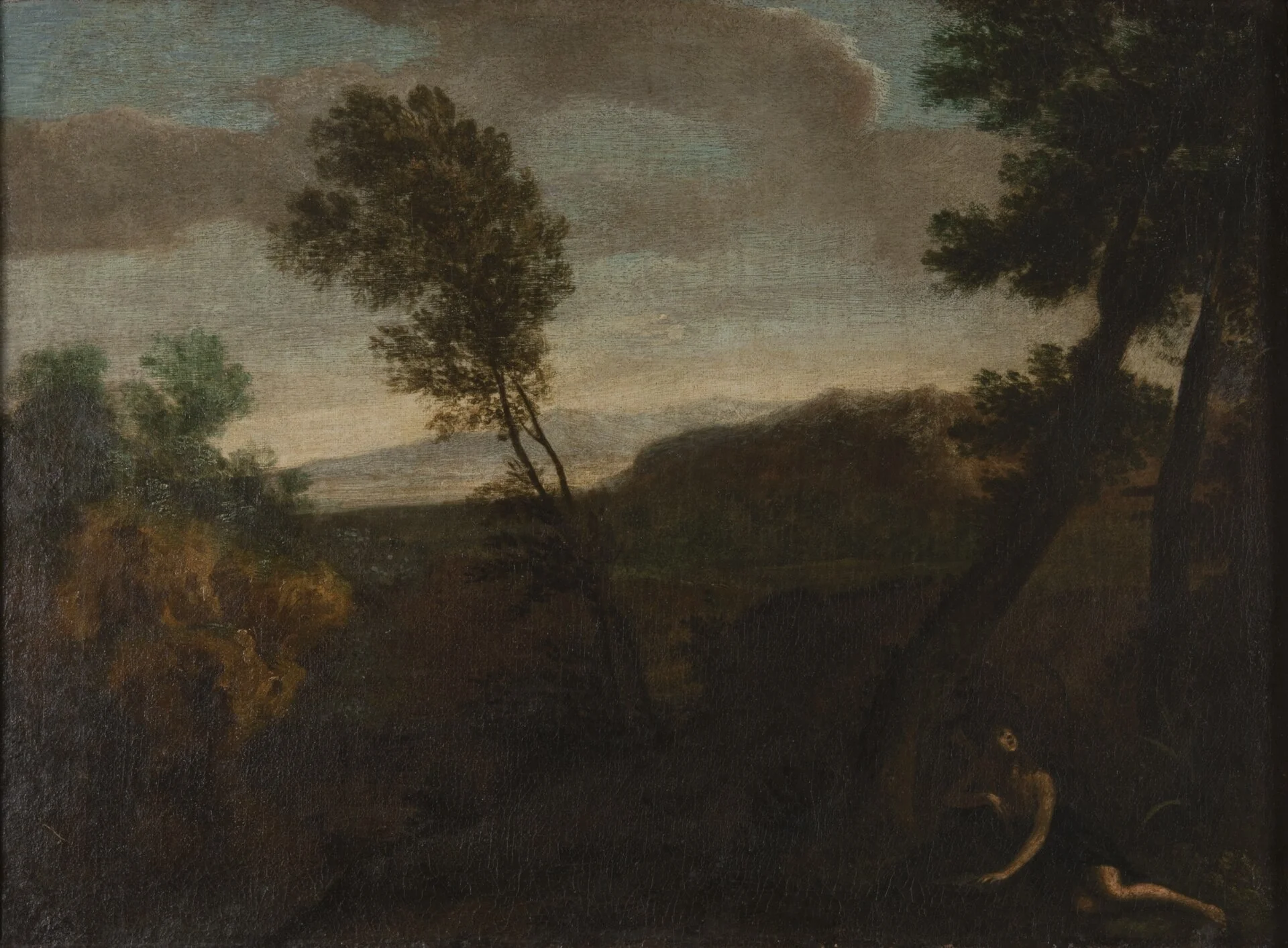 Landskap med Maria Magdalena, detail