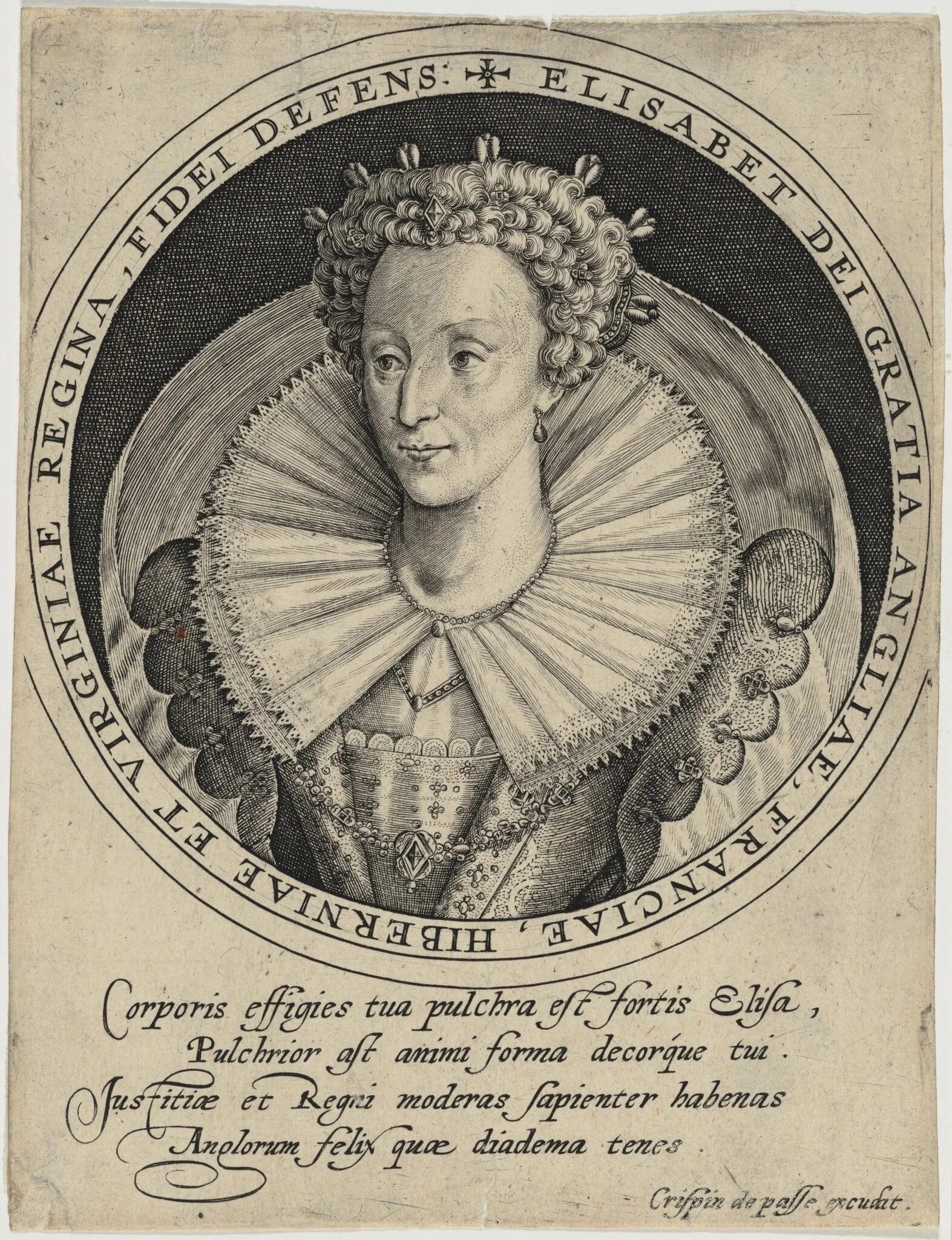 Elizabeth, Queen of England, detail