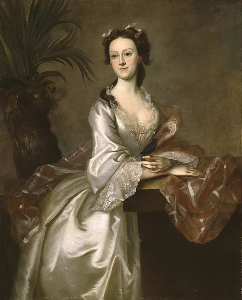 Portrait of Mrs. John Pigott, by Joseph Blackburn, oil, 1752