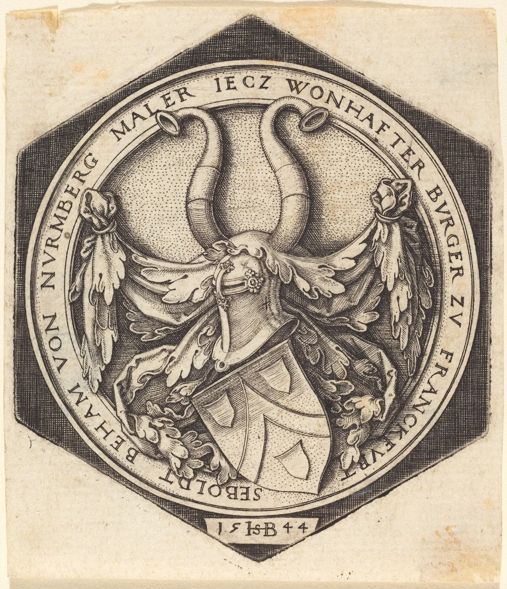 Coat of Arms of Sebald Beham, detail