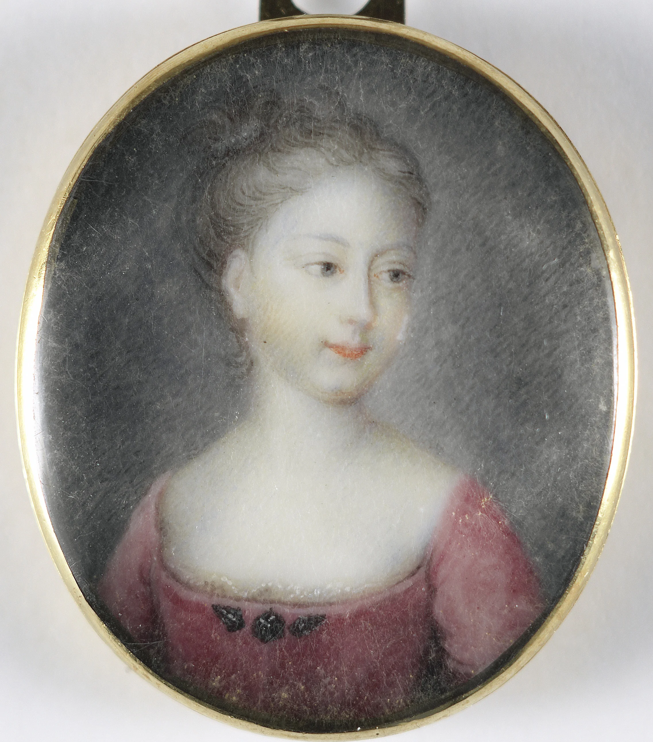 Portret van een meisje, vermoedelijk een dochter van George II, koning van Engeland, detail