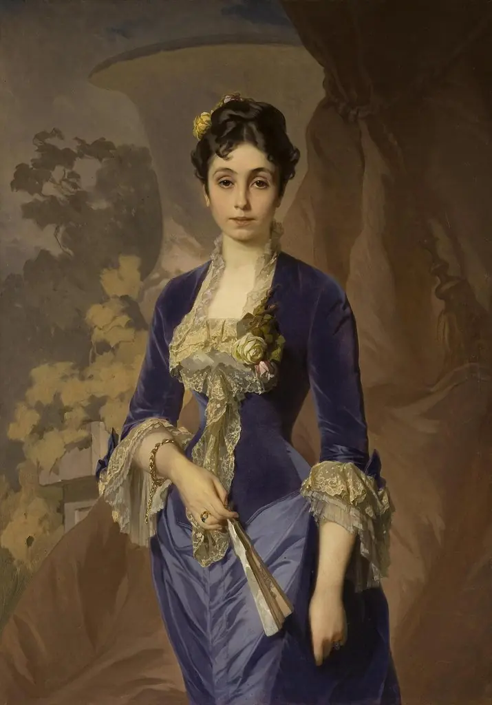 Portrait of Maria Rayevskaya, by Ivan Makarov, oil, 1890