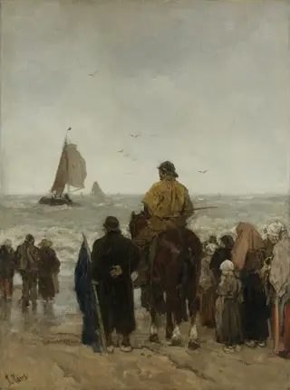 Arrival of the Boats, by Jacob Maris, oil, 1892