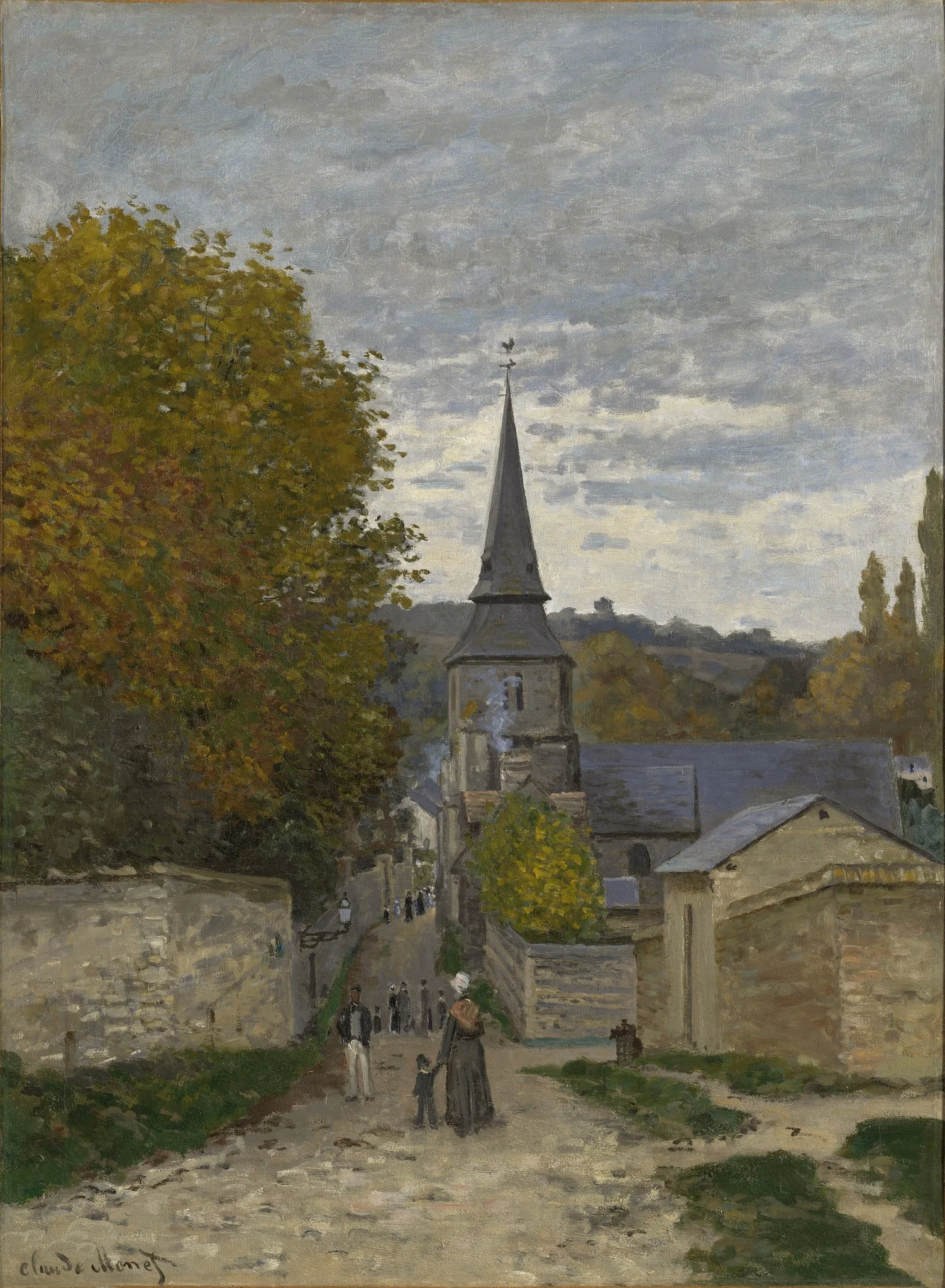 Street in Sainte-Adresse, detail
