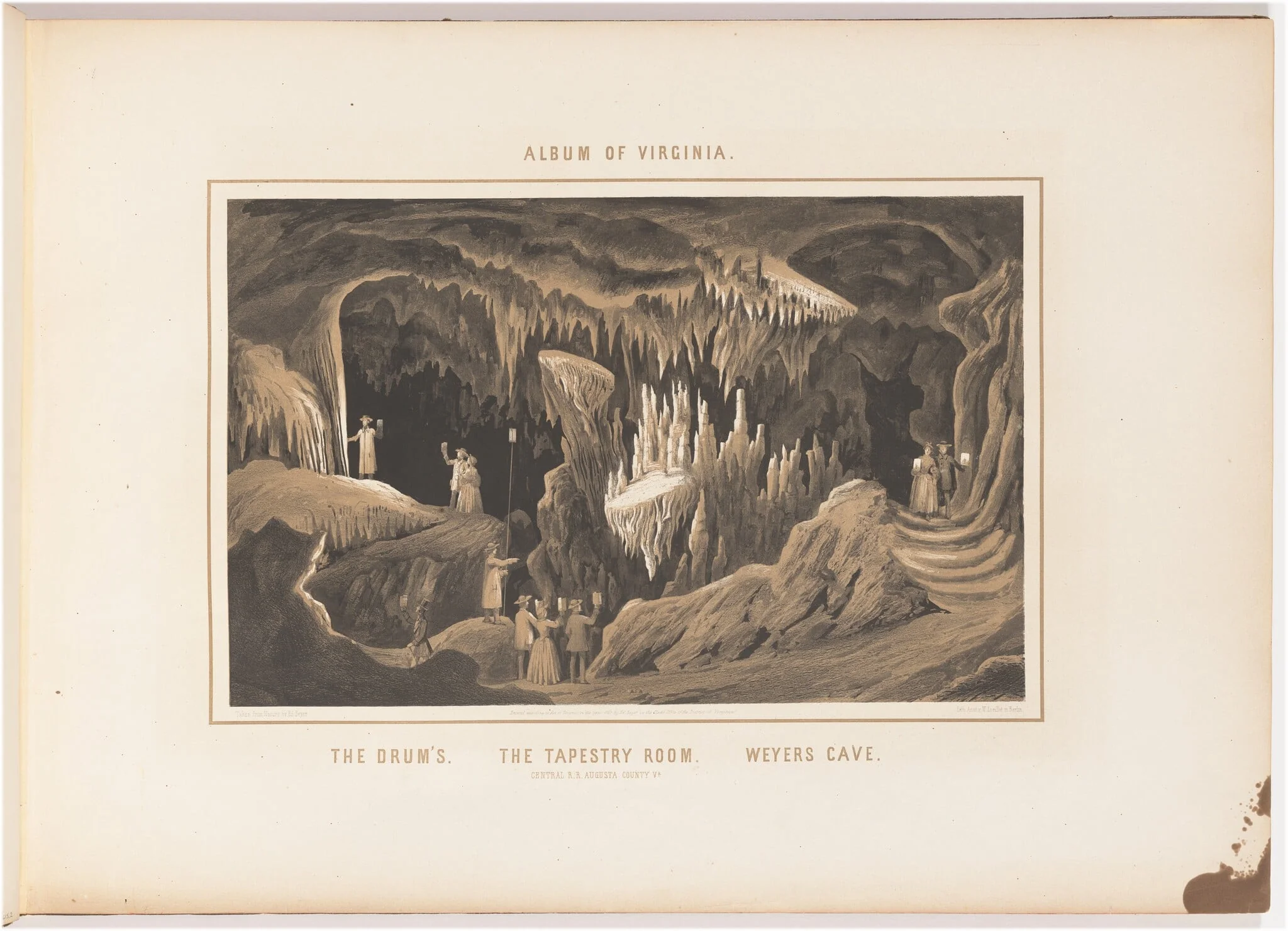 The Drums and the Tapestry Room, Weyers Cave, detail