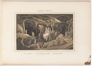 The Drums and the Tapestry Room, Weyers Cave, by Edward Beyer, ink, 1857