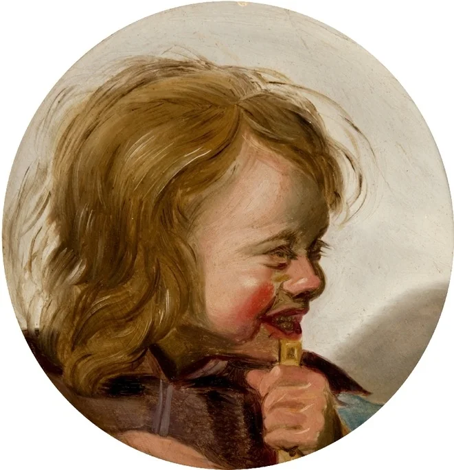 Head of a Boy with a Whistle, detail