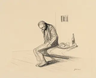 The Man Who Fired upon Clemenceau, by Jean-Louis Forain, 1919