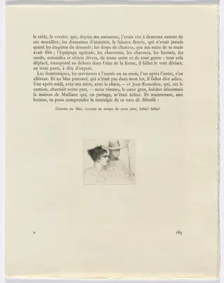 Frédéric Mistral: Mémoires et Recits by Frédéric Mistral: bust of a man and a woman (page 185), by Auguste Brouet, 1937