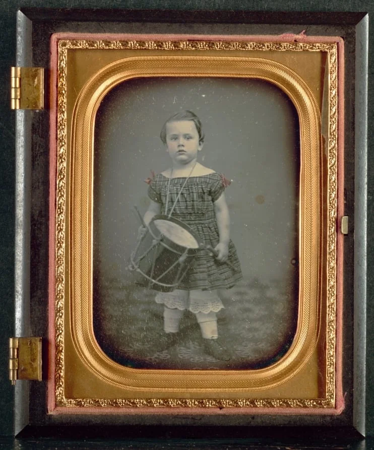 Child with Drum, detail