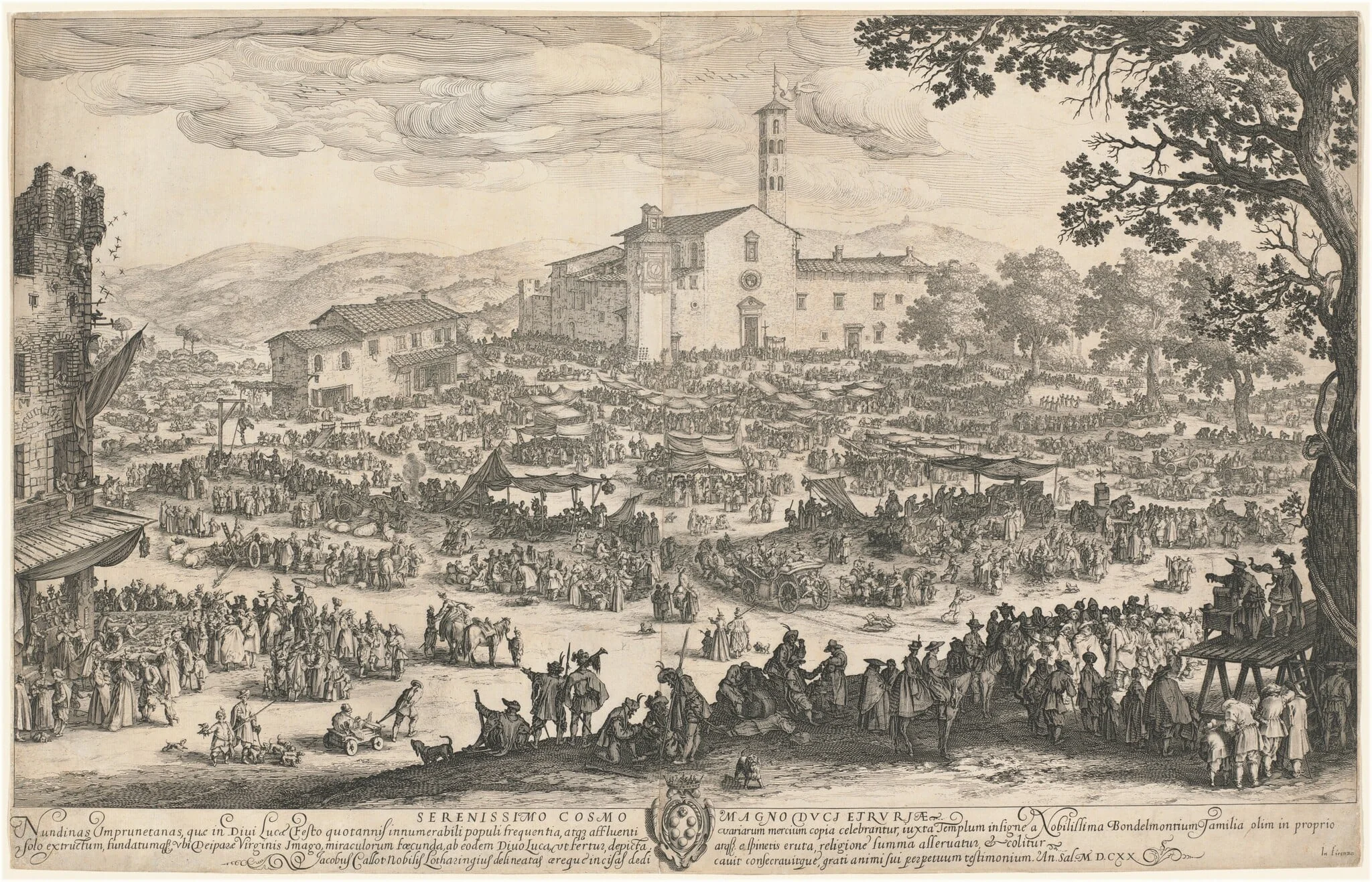 The Fair at Impruneta, detail