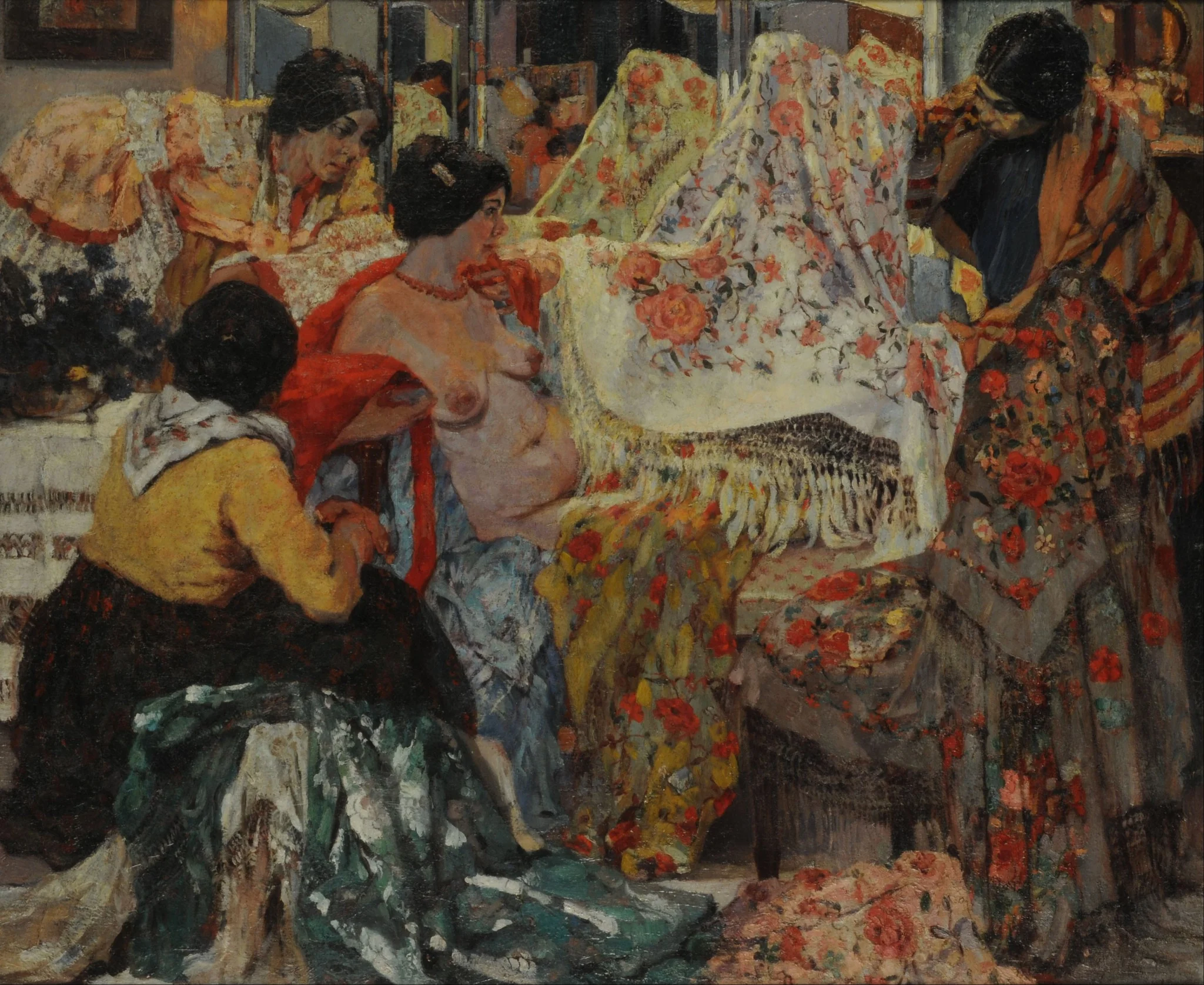 Los mantones de Manila, detail