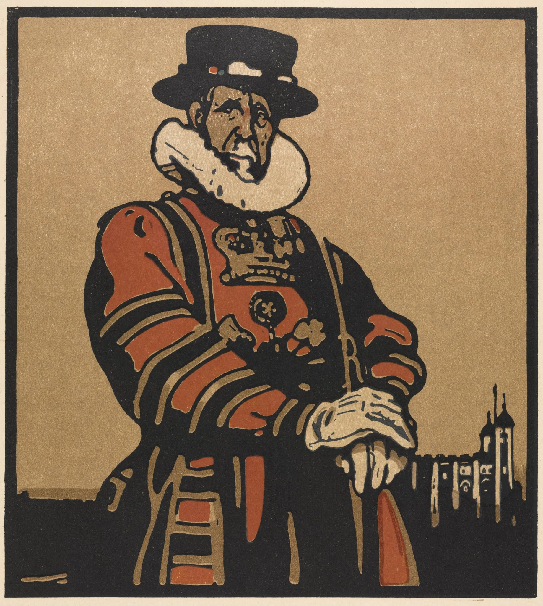 London Types: Beefeater, detail
