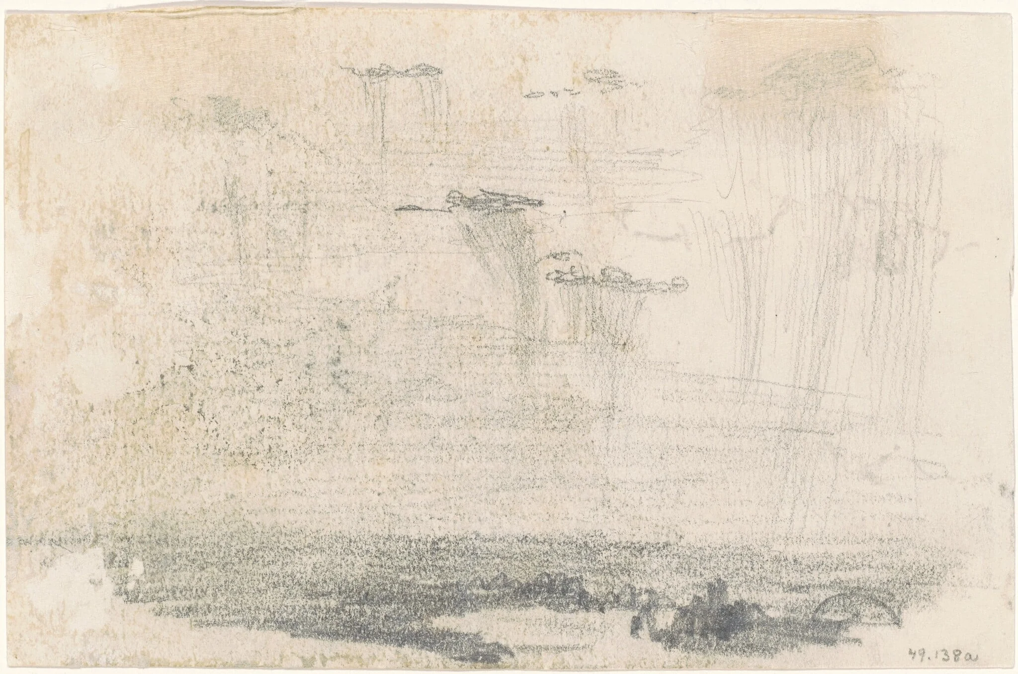Clouds [verso], detail