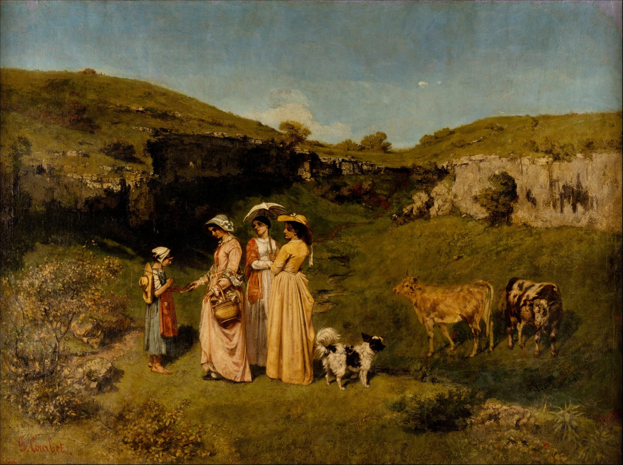 Young Ladies of the Village, detail