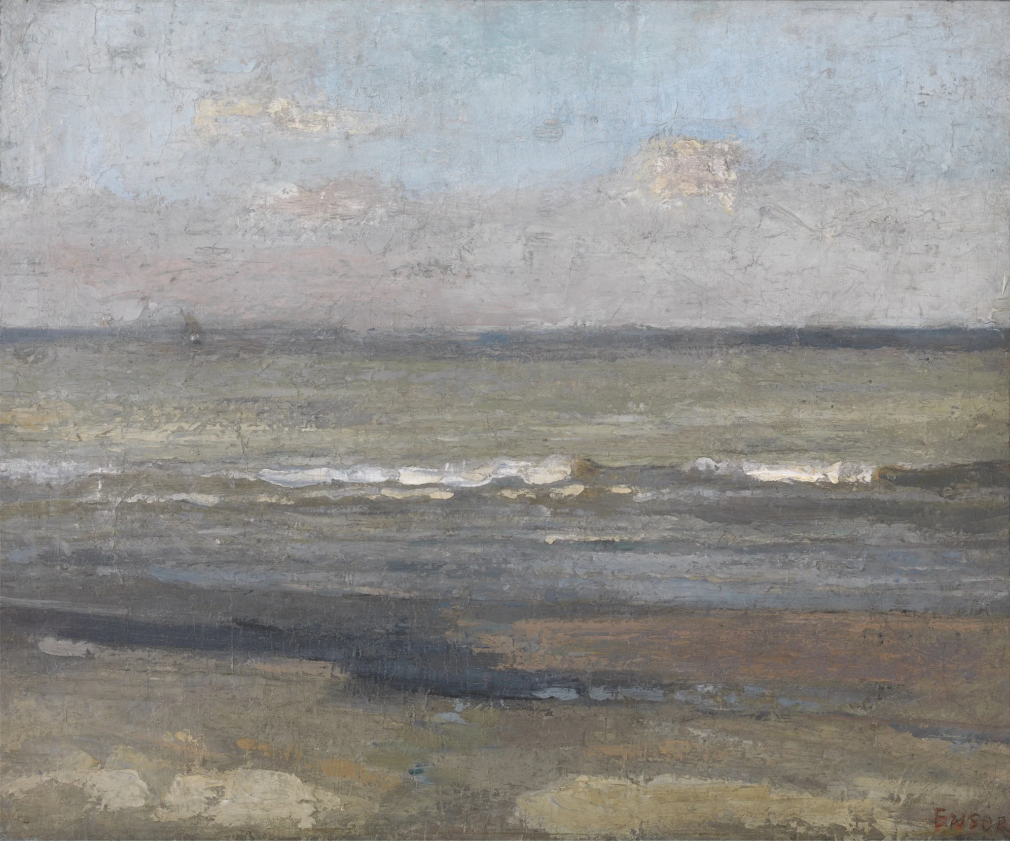 Grey Seascape, detail