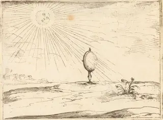 Rays of the Sun, by Jacques Callot, ink, 1628