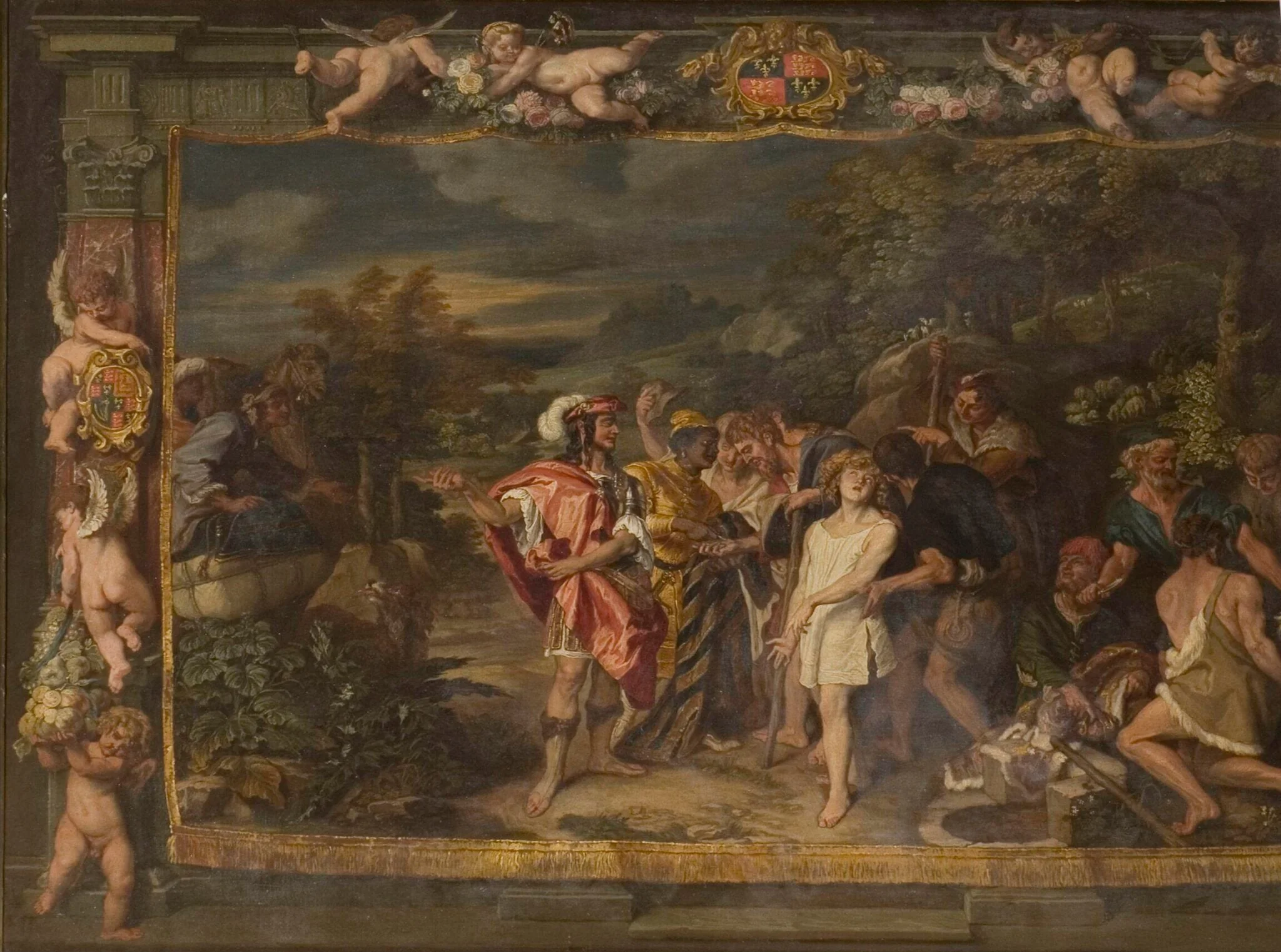 Joseph sold by his brothers, detail