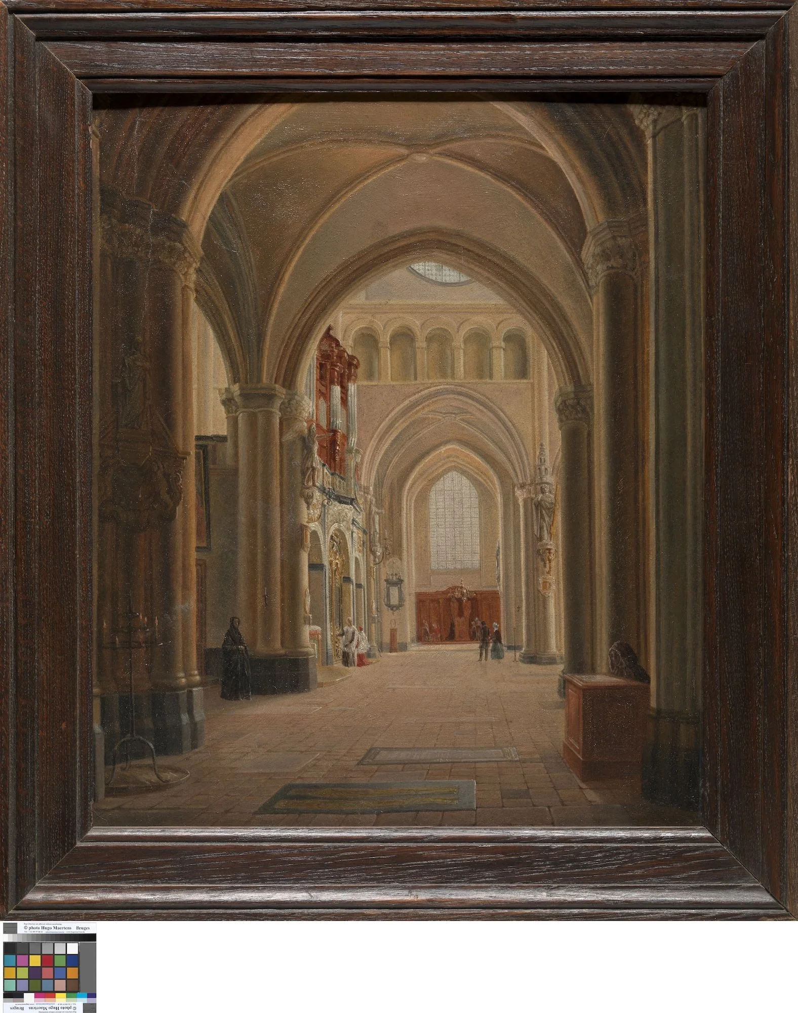 Gezicht op de kruisbeuk van de Onze-Lieve-Vrouwekerk te Brugge, detail