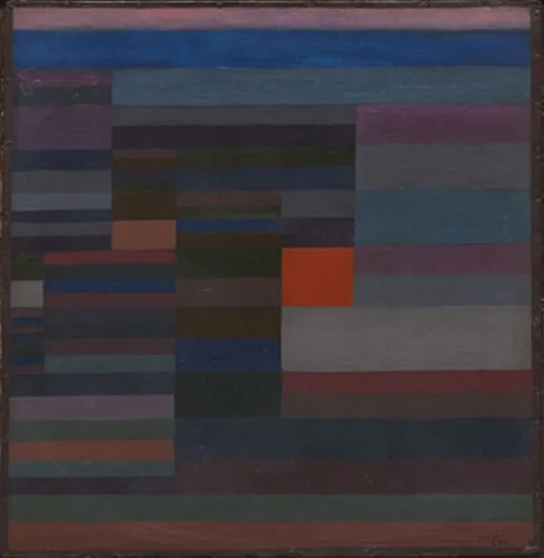 Fire in the Evening, detail