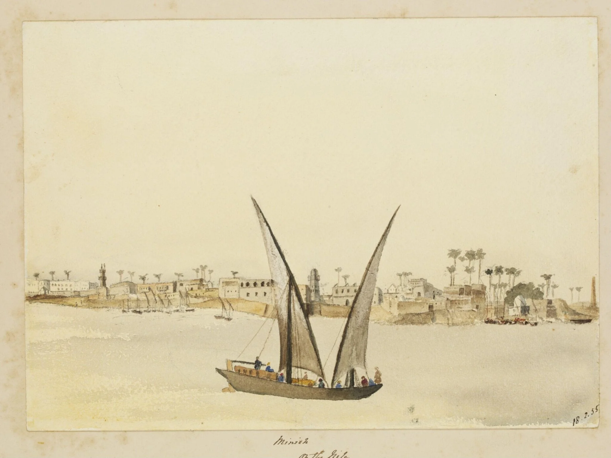 `Minieh On the Nile', detail