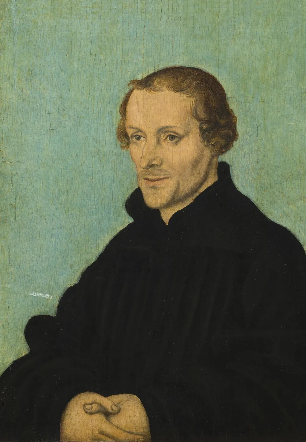 Portrait of Philipp Melanchton, by Lucas Cranach the Elder, oil, 1532