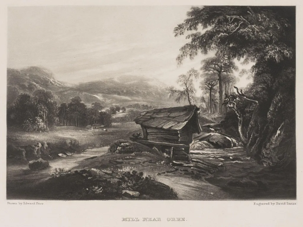 Mill near Orre, by Edward Price, 1834