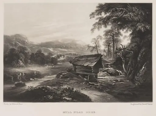 Mill near Orre, by Edward Price, 1834