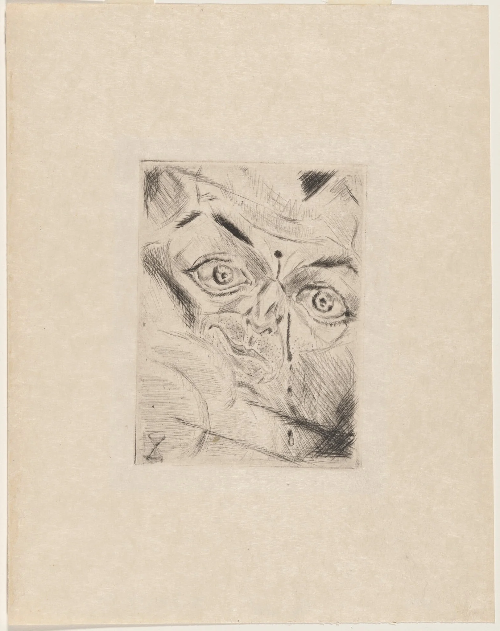 Peter with a Gunshot Wound in His Forehead, detail