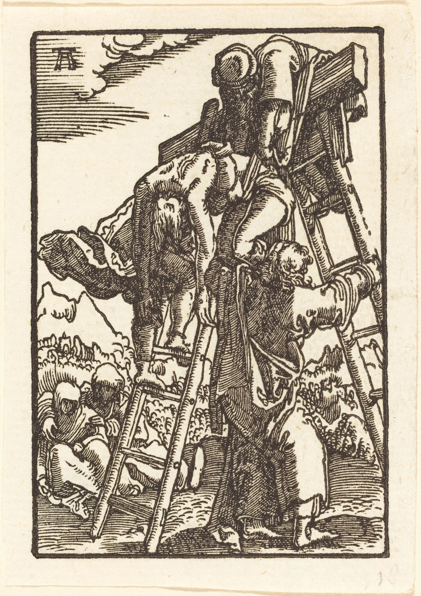 The Descent from the Cross, detail