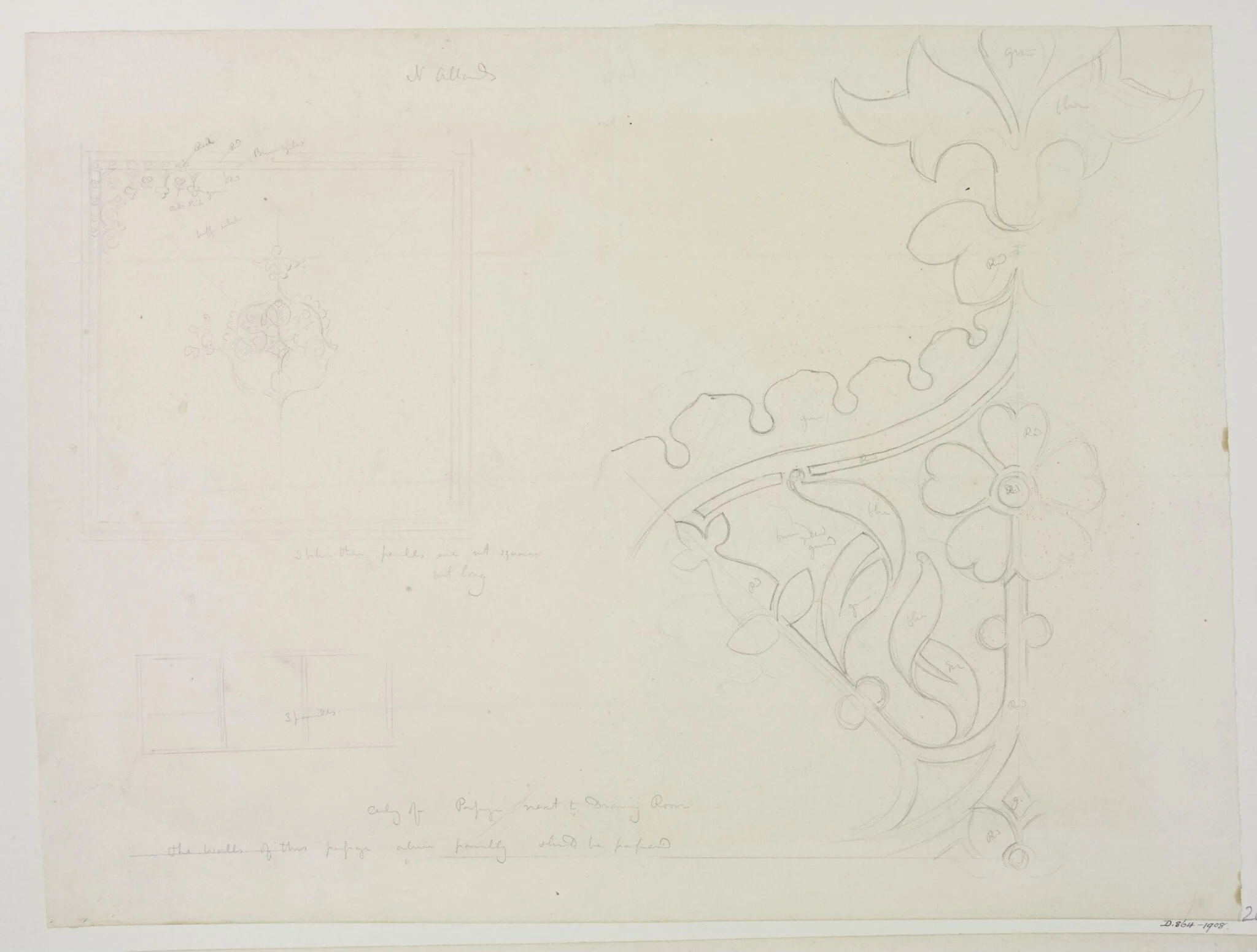 'Passage next to Drawing Room', detail