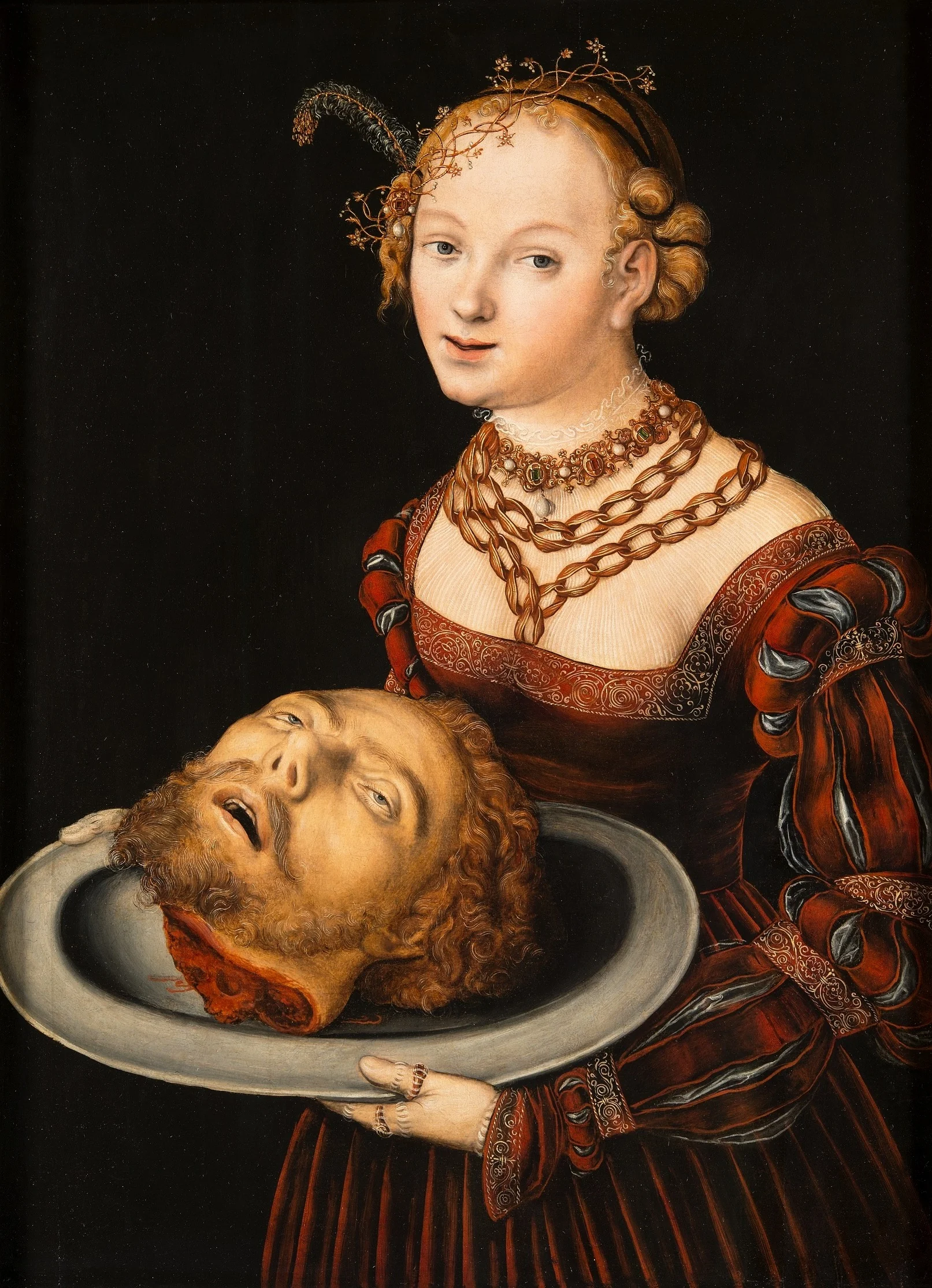 Salome with the Head of St John the Baptist, detail