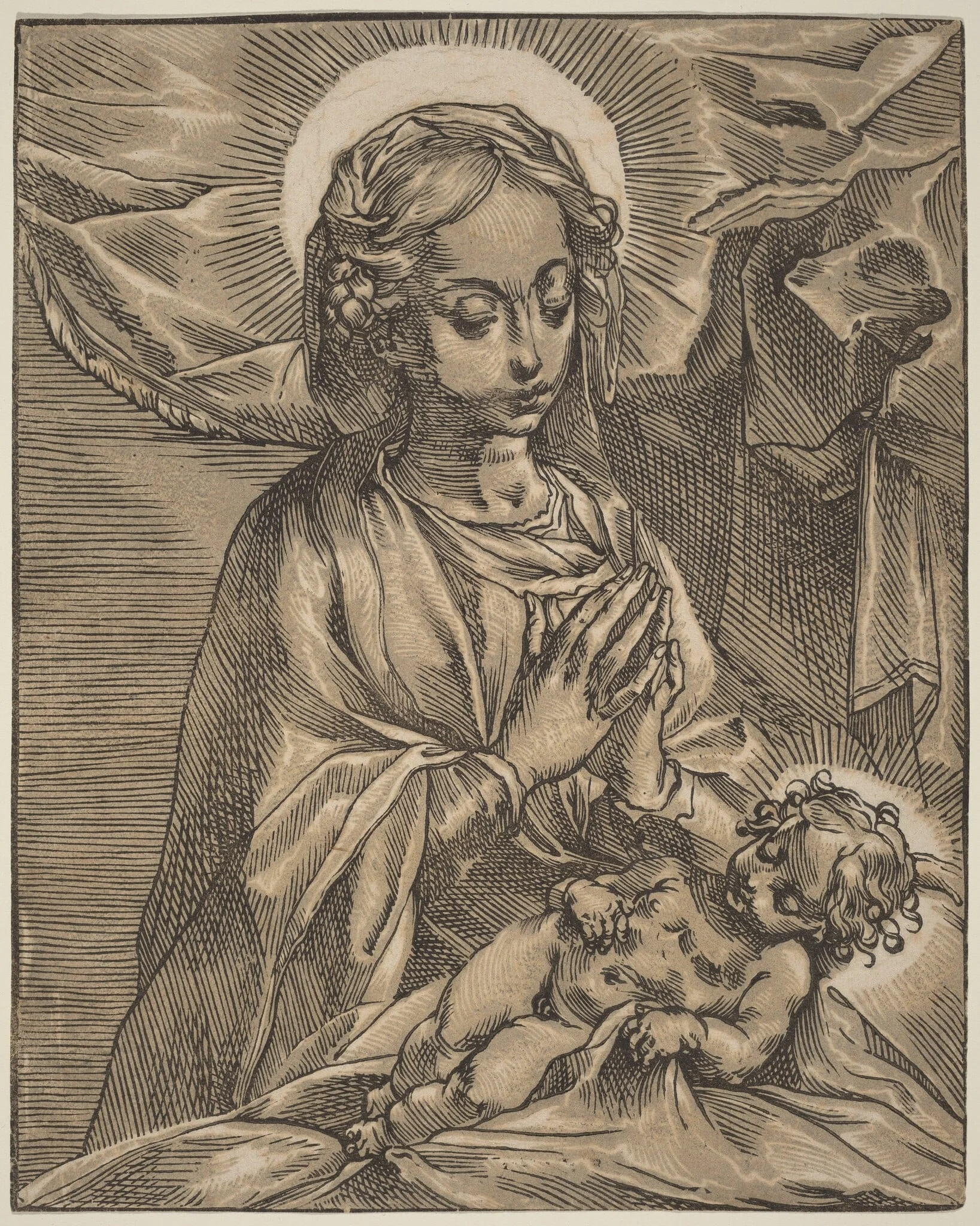 Madonna and Child, detail