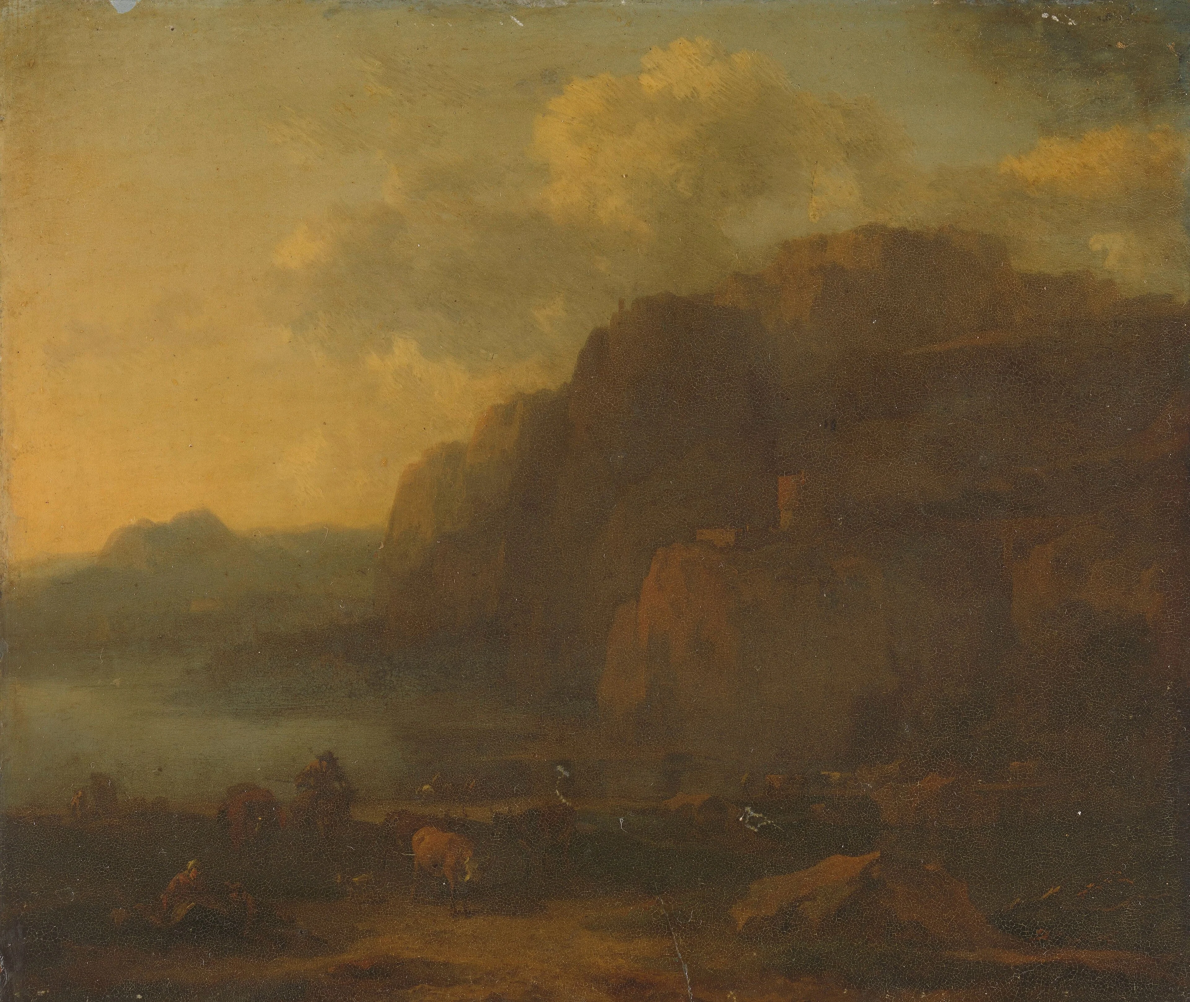 Italian landscape, detail