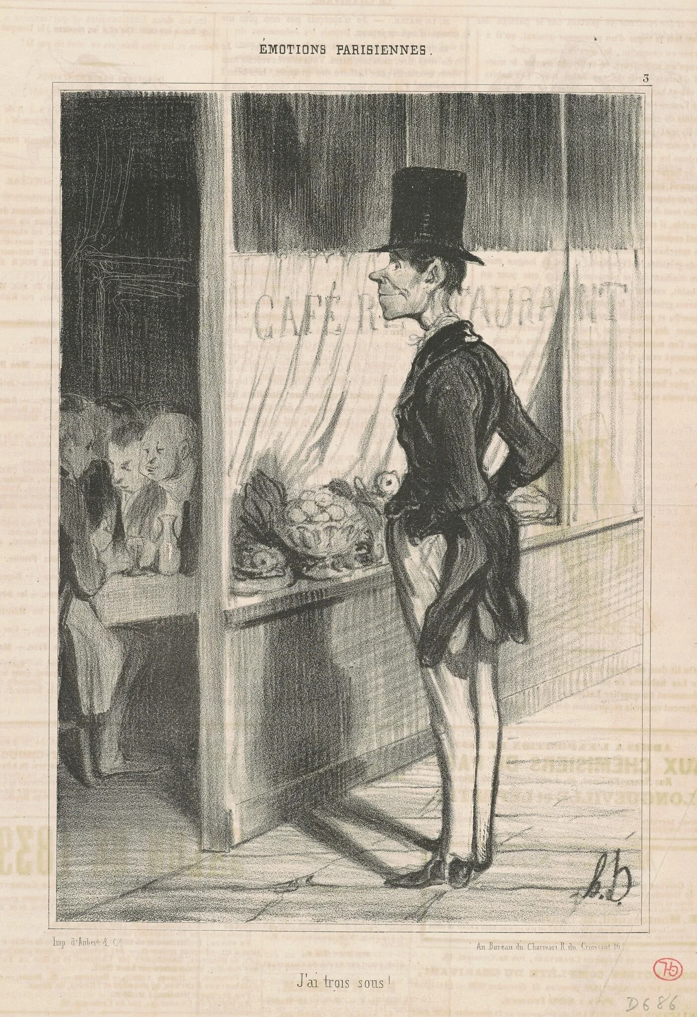 J'ai trois sous, detail
